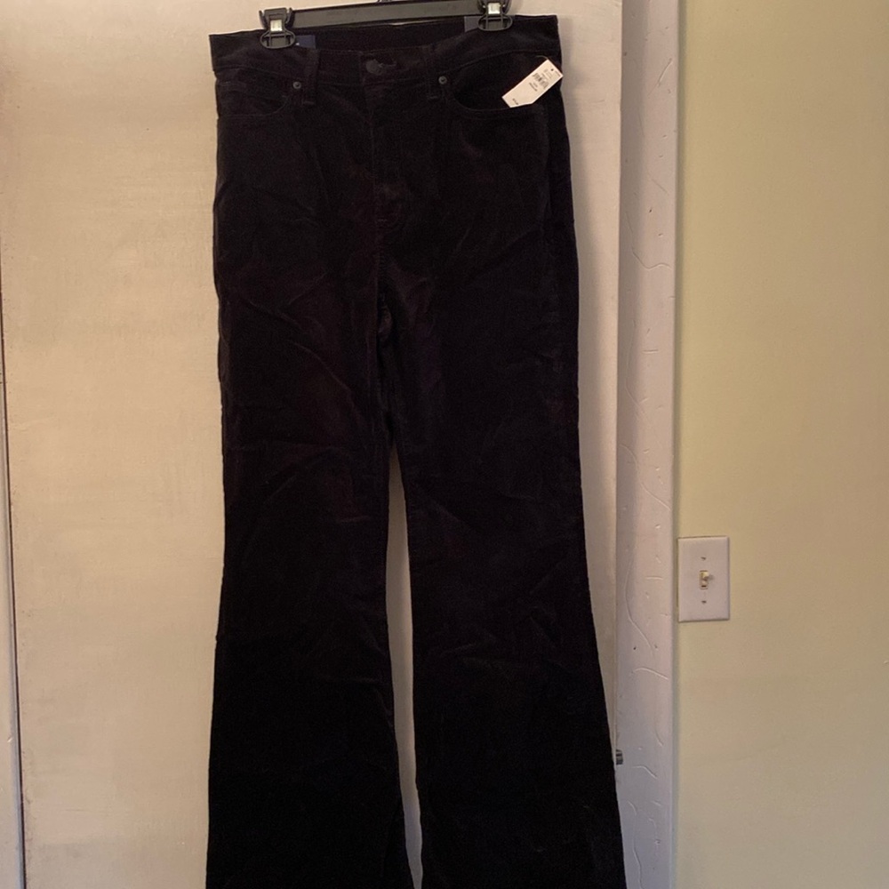 Cotton Stretch Black Velvet Jeans New With Tags